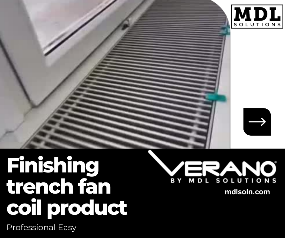 Trench fan coil unit Easy Install MDL Solutions
